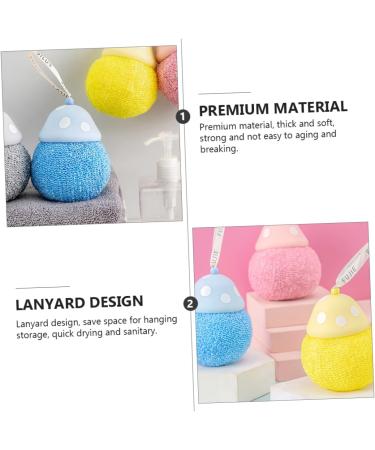 Hemoton 2pcs Mushroom Bath Balls | Foaming Shower Poufs & Body Scrubber | Mesh Bath Accessories for Ultimate Clean - Buy Online on GoSupps.com