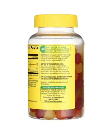 Spring Valley Organic Vitamin D3 Vegetarian Gummies 50mcg - 160 Count | Assorted Fruits - Buy Online on GoSupps.com