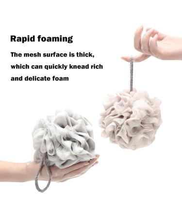 XINGFUDM 5-Piece Mesh Shower Sponge Set - Soft Bathing & Exfoliating Luffa Sponges for an Invigorating Shower Experience - Buy Online on GoSupps.com