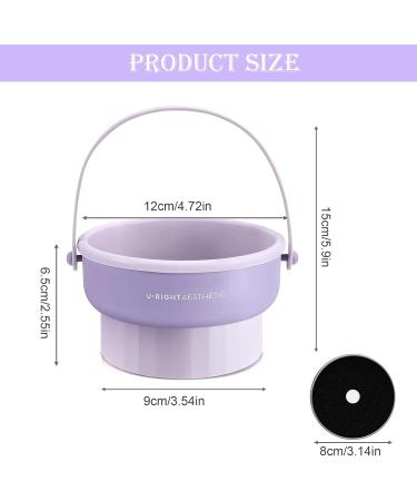 YHSKJCD 3 in 1 Makeup Brush Cleaner Set | Cleaning Disc Silicone bowl Brush Drying Holder | Cosmetic Brush Washing Tool for Makeup Brush Sponge Powder Puff (Purple) - Buy Online on GoSupps.com
