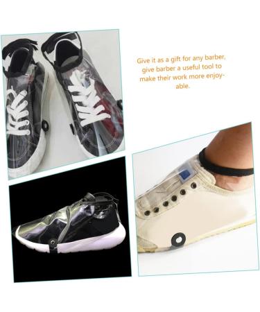 HAPINARY 2 Pairs Barber Shoe Covers Transparent Shoe Covers Salon Barber Cape Shoe Hairdressing Shoes Cover Hair Stylist Shoes Cape Haircut Shoes Protector Cloaks Capes - Buy Online on GoSupps.com