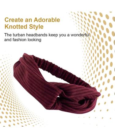 VYIBPDY Women's Headbands 2 Pieces Soft Summer Hair Band Elastic Hair Band for Women Yoga Movement Hair Bands Bandana Headband Boho Hair Accessories - Buy Online on GoSupps.com