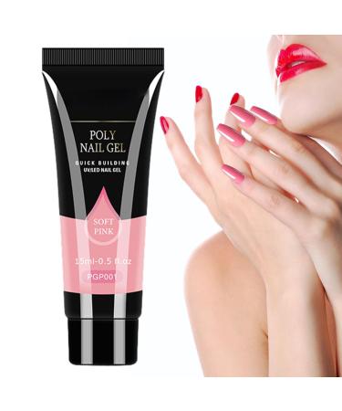 Nail Tip Extension Gel Glue UV Nail Glue - Professional Long-Lasting LED Hard Gel Nail Tool for Women for Salon Easy DIY at Home Jmedic