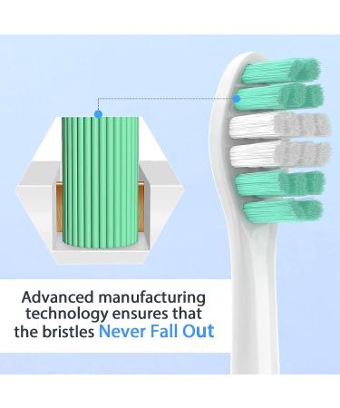 6 Pack Replacement Toothbrush Heads for Philips Sonicare - Sonic Care Brush White - Buy Online on GoSupps.com