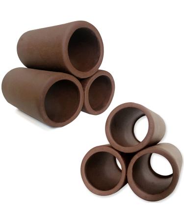 Orgmemory ceramic hiding 2 pieces fish tank accessories cave decoration fish at home aquarium cave aquatic animals aquarium ceramic decoration for aquarium decoration (pipes) - Buy Online on GoSupps.com