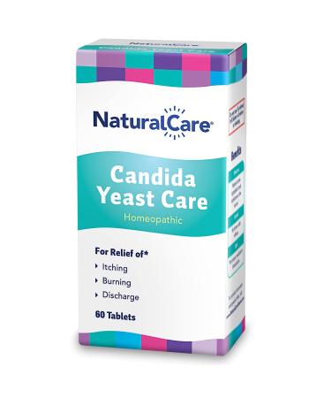 NaturalCare Candida Yeast Care Homeopathic Treatment Temporarily Relieves* Symptoms Associated with Yeast Infection Including Itching Burning & Discharge 30 Servings 60 Tablets