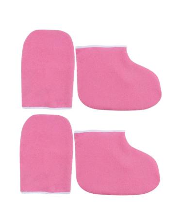Moufles et Chaussettes Paraffine Thermiques Taille Unique Soin Hydratant Mains et Pieds Usage Professionnel et Domestique