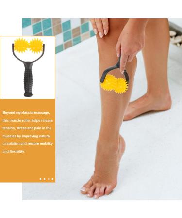 Buy Gatuida Fascia Muscle Roll - Deep Tissue Massage Device for Neck Arm & Back Relief - Yellow Body Roller Tool | International Shipping Available - Buy Online on GoSupps.com