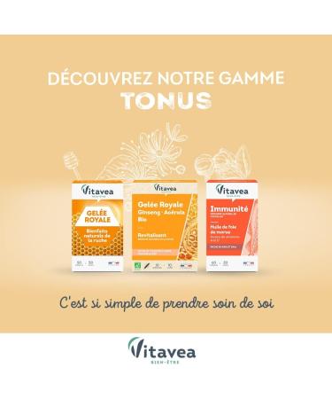 Vitavea -Energy Supplement Natural Defenses Vision Multivitamin and Mineral Memory (Zinc Iron Vitamin C Vitamin D)Suprabiotic and Blueberry-30 Capsules-1 Month Cure-Made in France - Buy Online on GoSupps.com