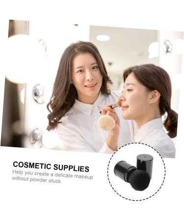 Housoutil Cosmetics Blush Brush Highlighter Liquid Foundation Brush Face Powder Puff Face Makeup Foundation Bronzer Makeup Powder Puff Travel Single Head Shower Stool - Buy Online on GoSupps.com