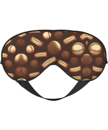 Buy Retro Brown Print Sleep Eye Mask | Soft Eyeshade for Travel & Naps | Unisex Design - International Shipping Available - Buy Online on GoSupps.com
