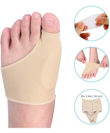 Bunion Corrector Kit for Hallux Valgus Relief - Toe Separator Pad, Protector Sleeve, Metatarsal Cushion Socks for Day and Night Use - Men and Women - Buy Online on GoSupps.com