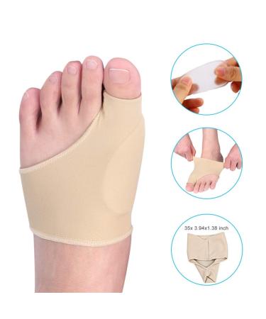 Hallux Valgus Bandage: Bunion Corrector & Sleeve with Metatarsal Toe Pad - Foot Cushion Socks Included - Buy Online on GoSupps.com