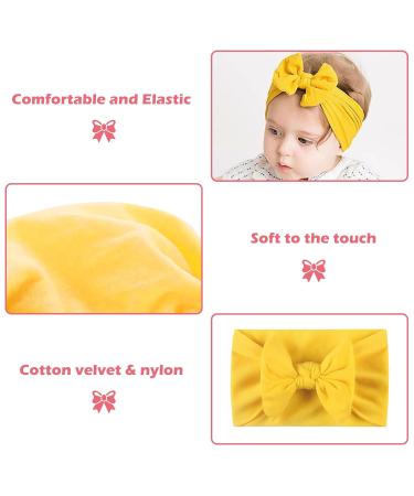 Nizirioo 25-Piece Baby Headband Set - Soft Elastic Hair Bands for Girls Turbans & Accessories for Newborns Toddlers & Infants (Multicolor) - Buy Online on GoSupps.com