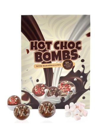 Hot Chocolate Bomb - 6 Flavoured Hot Chocolate Bombs with Marshmallow - Luxury Hot Chocolate Gift Set - Christmas Hot Chocolate Set for Kids and Adult - Christmas Stocking Filler - Buy Online on GoSupps.com