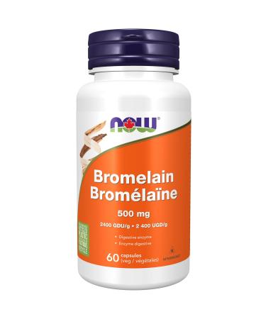Now Foods Bromelain 500mg 2400 GDU/g 60vcap