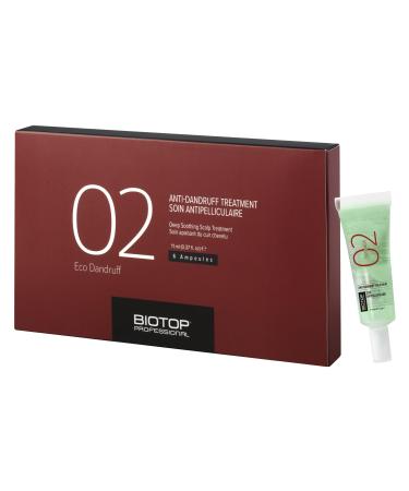 Biotop Professional 02 Eco Anti Dandruff Treatment - Scalp Treatment for Dandruff & Oily Itchy or Dry Scalps - Formulated with a Multi Vitamin Complex (0.67oz)