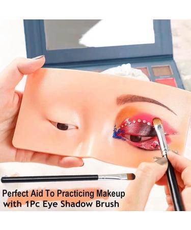 Perfect Aid to Makeup Practice Face Board Silicone Makeup Face - Practice Skin Board with Brush for Lash View Eyelids Training - Buy Online on GoSupps.com