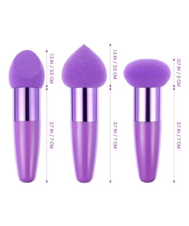 FRCOLOR 6pcs Makeup Sponges - Foundation Blending & Concealer Puffs for Women | Dual Use Dry & Wet | Assorted Colors - Buy Online on GoSupps.com