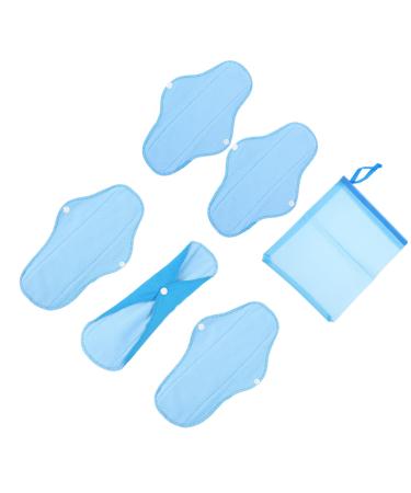 CLISPEED Women's Suits 2 Sets 6Pcs Polar Fleece Sanitary Napkin Washable Sanitary Napkins Cloth Pad Liner
