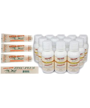 12-8 Oz Vitamyr Mouthwash & 3 4 Oz Vitamyr Toothpaste Value Package 8