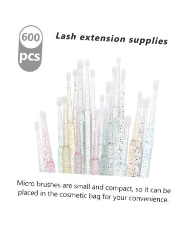 MAGICLULU 600pcs Eyelash Cleaning Cotton | Lengthening Mascara & Lash Extension Supplies | Colorful Nylon Wool Lash Brushes for Perfect Eyelash Extensions - Buy Online on GoSupps.com