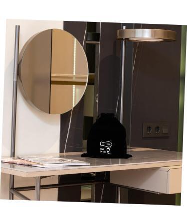 BIUDECO 2 Pcs Hair Dryer Storage Bag Organizer Portable Hair Dryer Product Jewelry Tool Purse Flannel Black - Buy Online on GoSupps.com