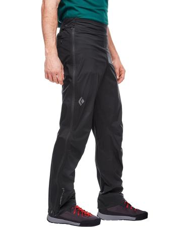 Black Diamond Stormline Stretch Full Zip Rain Pants - Men's | Black | Medium - Buy Online on GoSupps.com