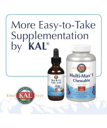 KAL Calcium Citrate Chewables - Natural Mixed Fruit Flavor (60 Count) | Bone Health & Supplement - Buy Online on GoSupps.com