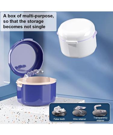 Buy GMedHC Portable Prosthetic Dinner Cover & Invisible Dental Storage Box - Double Layer Hollow Drain for Orthodontic Brackets | International Shipping Available - Buy Online on GoSupps.com