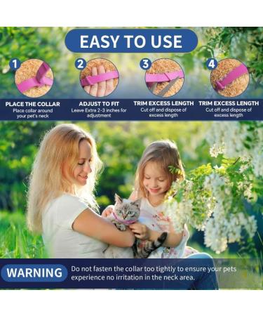 YOTANGO Cat Collar Repellent 4 Pack Cat Collar-Built-in Pant-Based Formula Strong Repellency Slow Release Pleasant Aroma Waterproof (PurplePink) - Buy Online on GoSupps.com