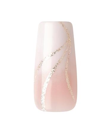 Buy KISS Classy Premium Press On Nails - Stunning French Design Long Square Shape 30 Nails & Nail Glue Included | International Shipping - Buy Online on GoSupps.com