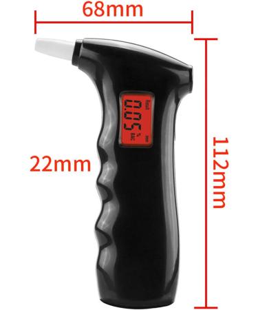 Closer Breathalyzer Portable Digital Breath Alcohol Tester LCD Digital Display for Personal Home/Party Use with 5 Mouthpieces Durable Easy to Use - Buy Online on GoSupps.com