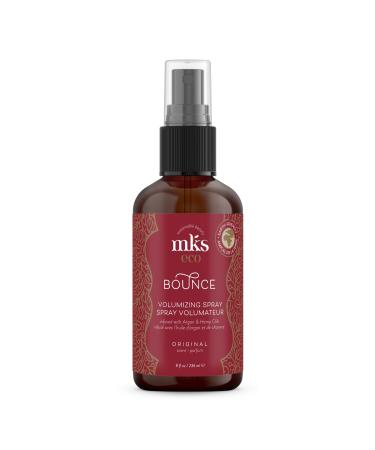 MKS eco Bounce Original Scent - 8 fl oz - Volumizing Spray - Natural-Looking Weightless Volume - Moroccan Argan Oil Hemp Seed Oil & Panthenol - Vegan & Cruelty Free