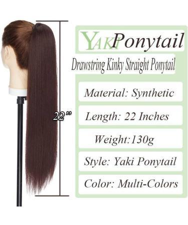 S-noilite Long Ponytail Extension with drawstring clip in ponytail extensions Synthetic hair extensions hairpieces for Women 22 inch Sandy Blonde - Buy Online on GoSupps.com