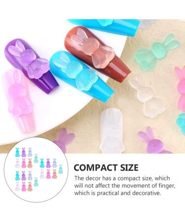 Gummy Bear Nail Art Stickers - 30 Pieces Assorted Colors - Kawaii Press on Nails Accessories - Buy Online on GoSupps.com