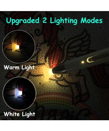 LED Diamond Art Pens with Light 5D Diamond Painting Tools Rechargeable  Light Pen Diamond Art Accessories and Tools Kits with 2 Light Modes Glue  Clay Storage Case for Adults DIY Arts Crafts-Green