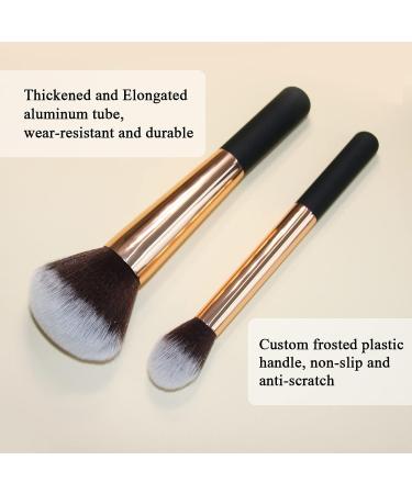 Banidy Makeup Brushes Set with Wooden Handles for Flawless Blending - Ideal for Powder, Foundation, Highlighter, Blush & Concealer - Buy Online on GoSupps.com