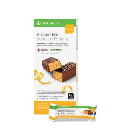Herbal Protein 14 Bars Citrus Lemon Flavor Weight Management Healthy Snack