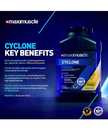 Maximuscle Cycloon 126kg Banoffe Twin Pack - Buy Online on GoSupps.com