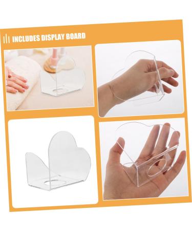 Ipetboom 2 Pi ces Palette de Nail Art Transparente Acrylique Forme C ur Plateau M lange Vernis Ongles Portable et Pratique avec Pr sentoir pour Accessoires Manucure et Salon Professionnel - Buy Online on GoSupps.com