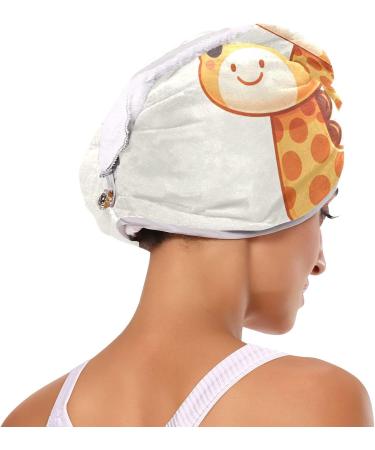 Buy Lovely Cartoon Giraffe Hair Towels 2-Pack | Super Absorbent Quick Dry Hair Turbans for Women & Girls - Buy Online on GoSupps.com