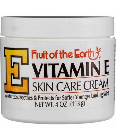 Fruit of the Earth Vitamin E Skin Care Cream 4 oz (Pack of 2) - Moisturizing Cream for Nourished Skin - Buy Online on GoSupps.com