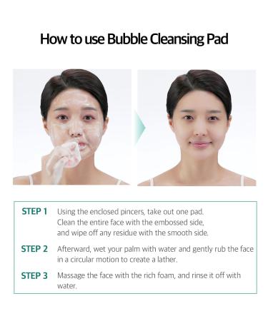 Bubble Cleansing Pad - Gentle Makeup Remover & Facial Cleansing for Sensitive Skin | 70 Travel-Friendly Pads | Korean Skincare - Buy Online on GoSupps.com
