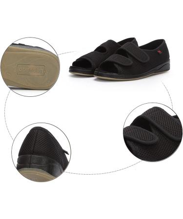 Summer Unisex Orthopedic Diabetic Slippers - Comfortable Wide Width Shoes for Elderly Women with Swollen Feet - Washable 6.5 Brown - Buy Online on GoSupps.com