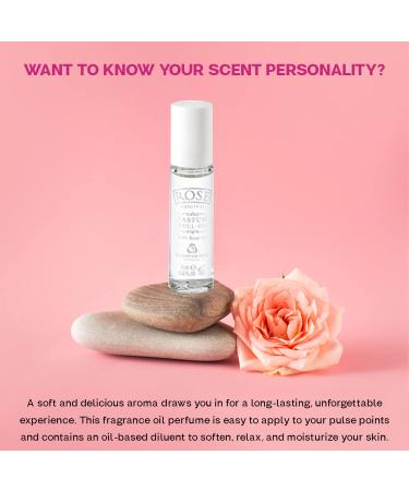 Bulgarian Rose Perfume Roll-On with Natural Rose Oil - Alcohol Free- Natural Rose Aromatic Fragrance - Unisex Rose Perfume - Perfect for Everyone - 9ml - Buy Online on GoSupps.com