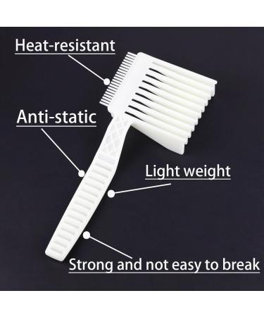 3 Pcs Fade Combs Professional Hair Cutting Comb Heat Resistant Clipper Comb Blending Flat Top Comb Curved Positioning Flat Top Comb for Men Salon Hairdresser Styling Tools - Buy Online on GoSupps.com