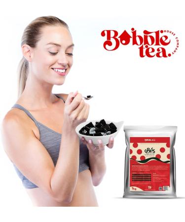 1kg Grass Jelly Powder - Vegetarian - Great as a Bubble Tea Topping - Buy Online on GoSupps.com