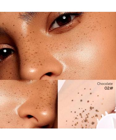 Erinde Upgrade Liquid Freckle Pen - Fake Freckles Stamp for Natural Sunkissed Makeup (02 Chocolate) - Buy Online on GoSupps.com