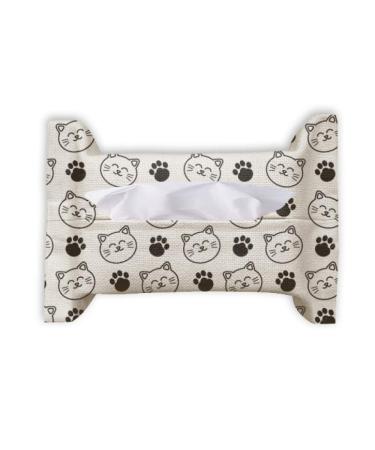 Paw Print Smiling Cat Protect Animal Pet Lover Paper Towel Facial Tissue Bag Napkin Bumf